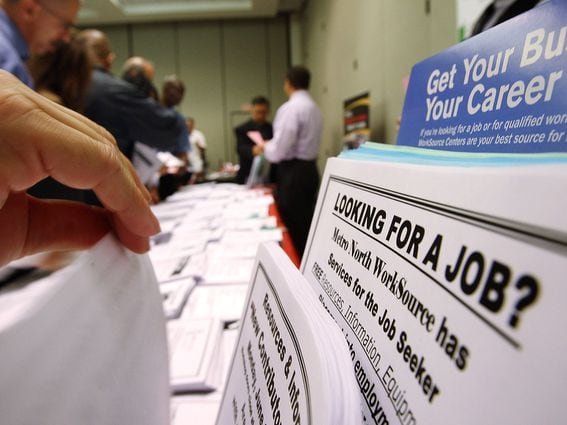 The U.S. government released its latest jobs figures Friday (David McNew/Getty Images)