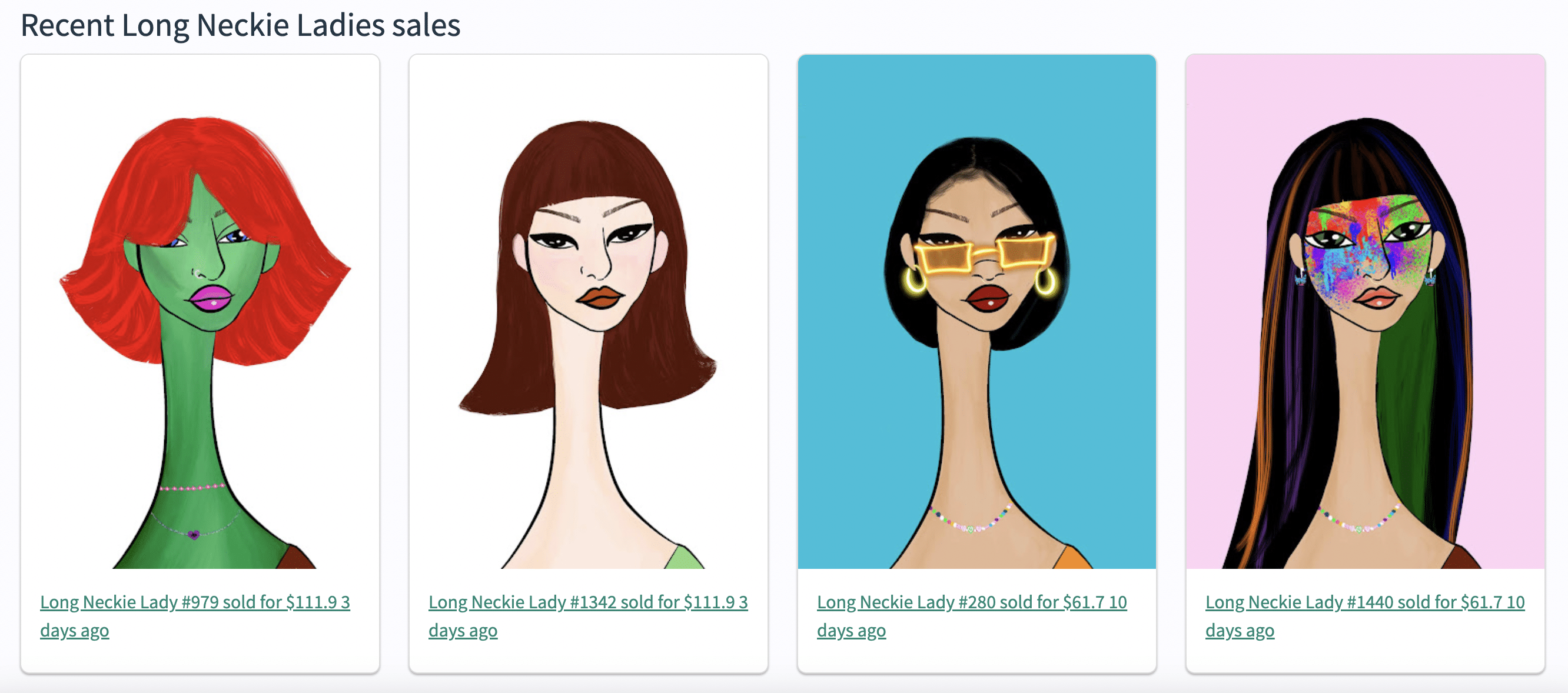 Long Neck Ladies NFT