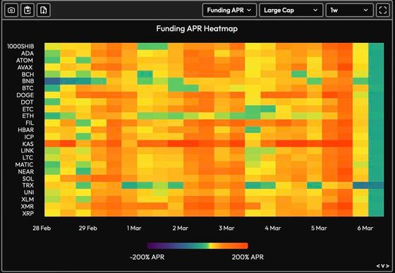 Funding rates have normalized with bitcoin's overnight price pullback. (Velo Data)