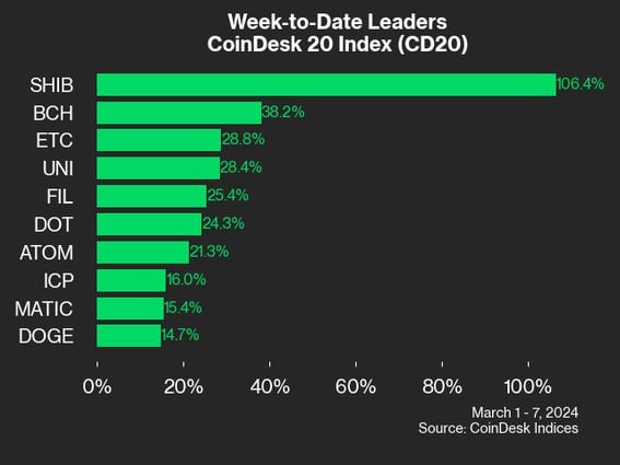 CoinDesk 20 leaders (CoinDesk Indices)