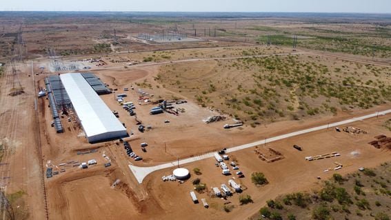 Argo Blockchain's Helios facility in Dickens County, Texas. (Argo Blockchain)