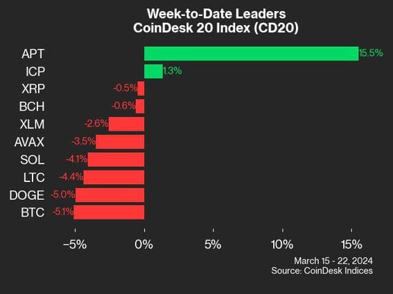 CoinDesk 20 leaders (CoinDesk Indices)