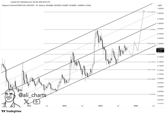 Lịch sử cho thấy DOGE đang chuẩn bị cho đợt tăng giá 251%