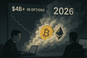 Hơn 4 tỷ đô la quyền chọn BTC và ETH biến mất khi các trader lặng lẽ đặt cược vào sự trở lại vào năm 2026