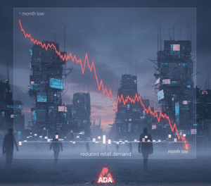 Cardano (ADA) lao dốc xuống đáy tháng giữa bối cảnh nhu cầu bán lẻ giảm sút
