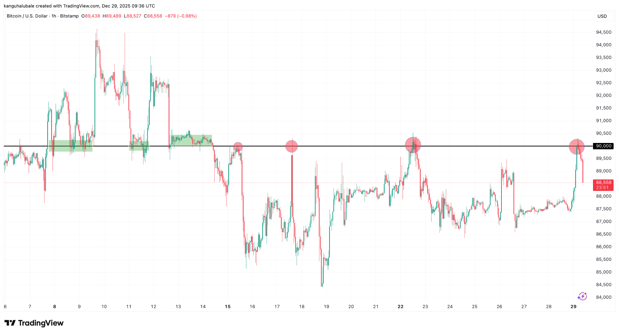 Giá Bitcoin tạm dừng ở mức 90.000 đô la: Điều gì sẽ kích hoạt đợt tăng giá năm mới?