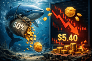 Giá TRUMP giảm xuống gần 5,4 USD khi cá voi cắt lỗ 50%