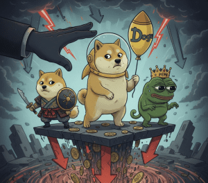 Meme coin: Dogecoin, Shiba Inu, Pepe đối mặt với rủi ro giảm giá