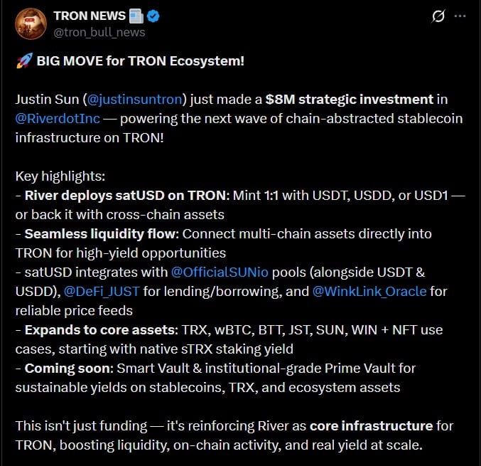 tron-quan-he-doi-tac-riverdot-inc-co-giup-gia-trx-tang-coinphoton-1 Justin Sun mở rộng quan hệ đối tác bằng việc đầu tư Riverdot Inc nhưng giá TRX vẫn giảm?