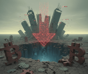 Bitcoin lao dốc về đáy hai tuần khi dòng vốn ETF rút mạnh, lo ngại thuế quan gia tăng