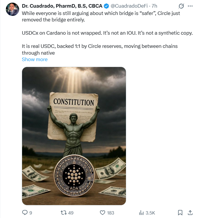 Cardano vượt mặt Bitcoin và Ethereum trong bảng xếp hạng mức độ phi tập trung không chính thống