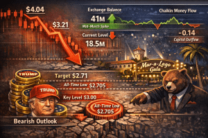 Việc cá voi bán tháo 70 triệu đô la TRUMP có đẩy giá xuống mức thấp lịch sử?