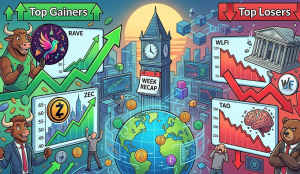 Tổng hợp thị trường crypto tuần qua: Những cái tên tăng mạnh và giảm sâu nhất – RAVE, ZEC, WLFI, TAO