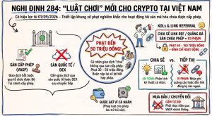 Lưu ý khung xử phạt vi phạm hành chính về tài sản mã hóa & Thị trường tài sản mã hóa
